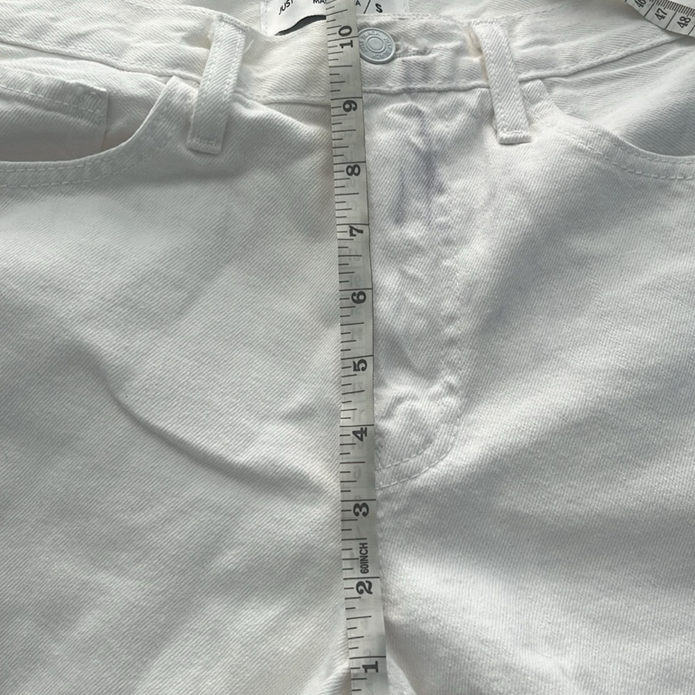 Just Black Denim White Shorts - Picture 5 of 5
